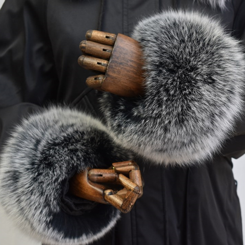 الثعلب الفراء الأصفاد للنساء ك - مراجعة Winter Clothing Pk وسعره