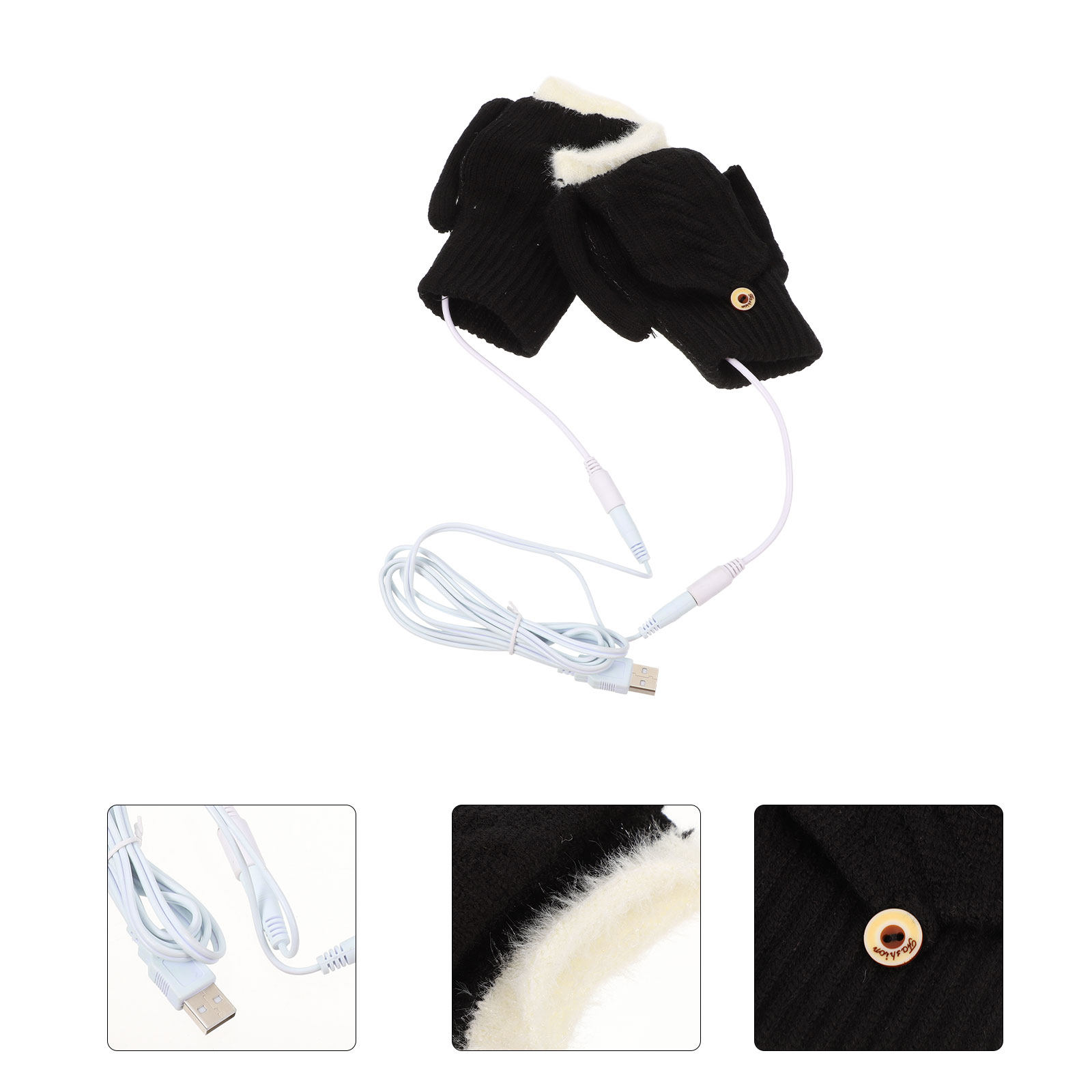 1 مجموعة قفازات مدفأة بمنفذ US - مراجعة Heated Gloves Electric وسعره